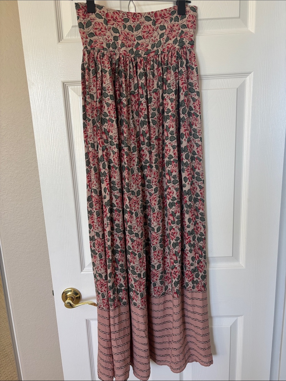 The Great Floral Pink Maxi Skirt